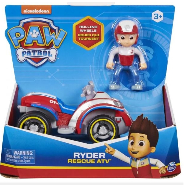 Paw Patrol – Ryder Rescue Atv Vehicle Including 1 x Ryder Figure