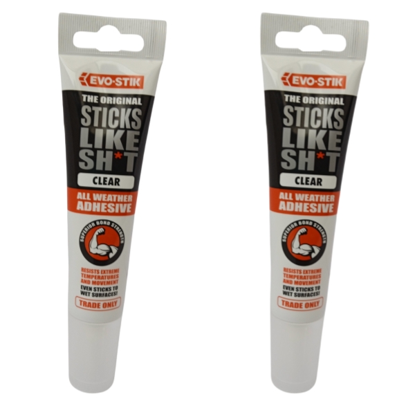 Evo-Stik – Sticks Like Sh*T 90ml – Pack of 2 – Clear