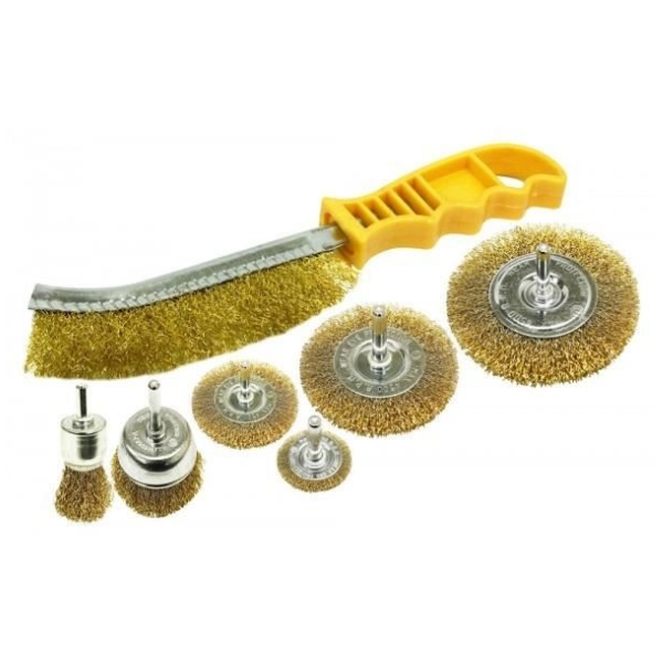 Ingco – 7pc – Wire Brush Set