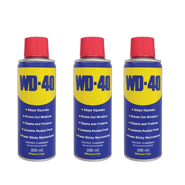 WD40 – Multi-Use Lubricant 200ml (Pack of 3)
