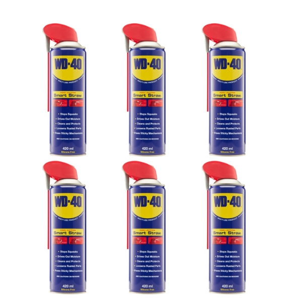 WD40 – Multi-Use Lubricant – Dual-Action Smart Straw (Pack of 6)