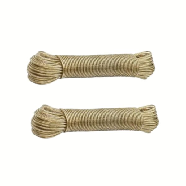 Washing line / Clothes Line – Steel Core PVC Shell Cord – 30m – Pack of 2