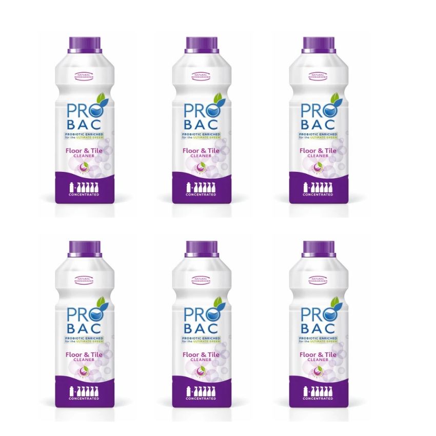 Probac – Floor and Tile Cleaner – Concentrated – 1L (Pack of 6)