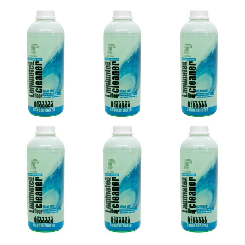 Under Foot – Laminated Wood Floor Cleaner – Refill 1L – Ocean Mist – Pack of 6