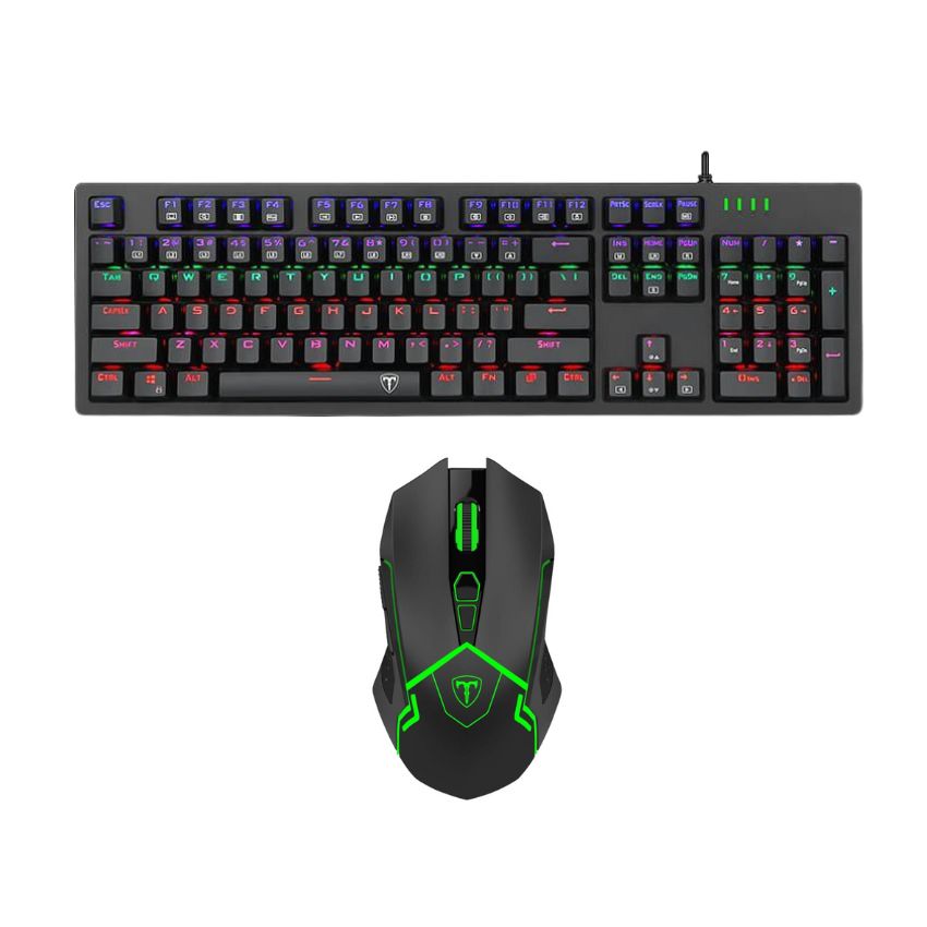 T-Dagger – Bemuda RGB Gaming Keyboard with Aircraftman Backlit Gaming Mouse