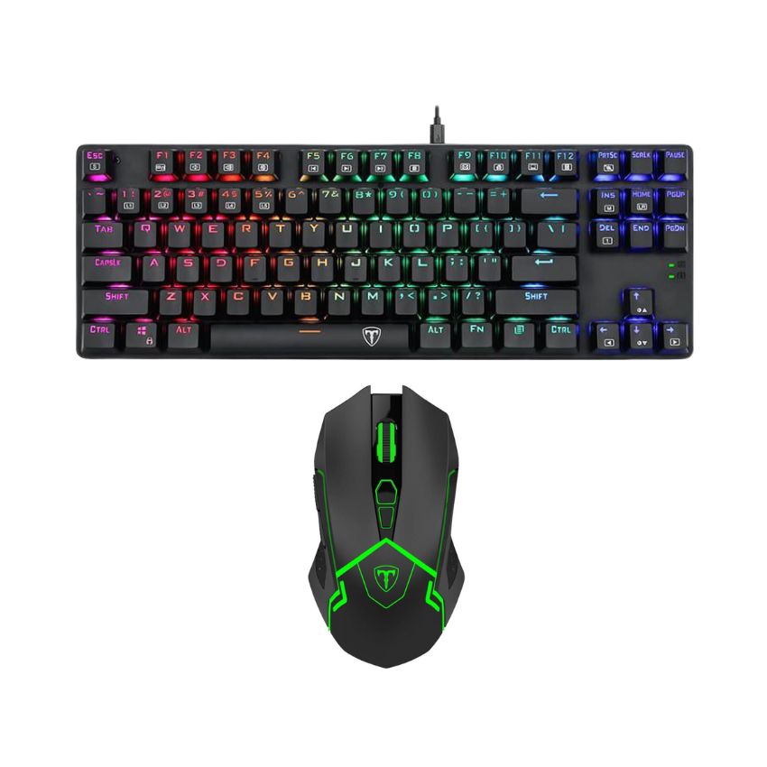 T-Dagger – Bora RGB Gaming Keyboard with Aircraftman Backlit Gaming Mouse
