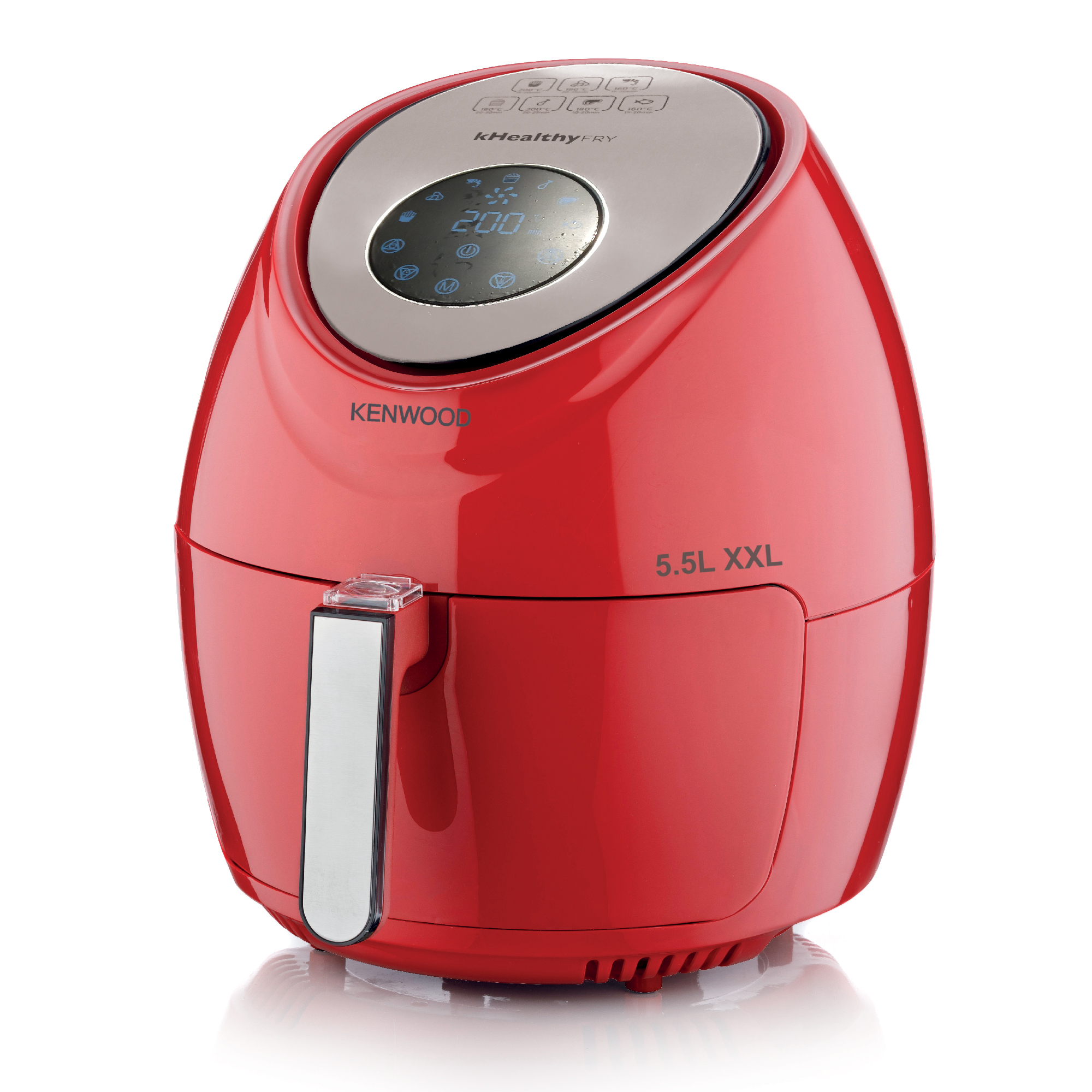 Kenwood – 5,5 Litre kHealthy Fry XXL Digital Air Fryer Red – HFP50.000RD