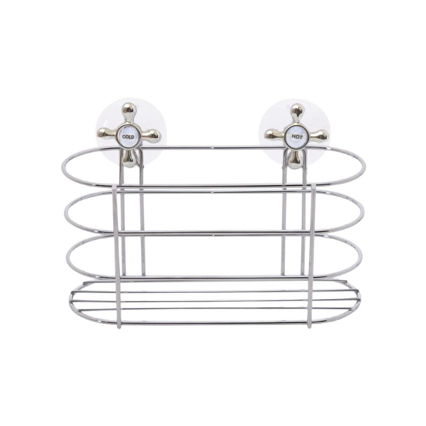 Chrome – Bathroom/Kitchen Suction Holder – Utility Tap Accessory