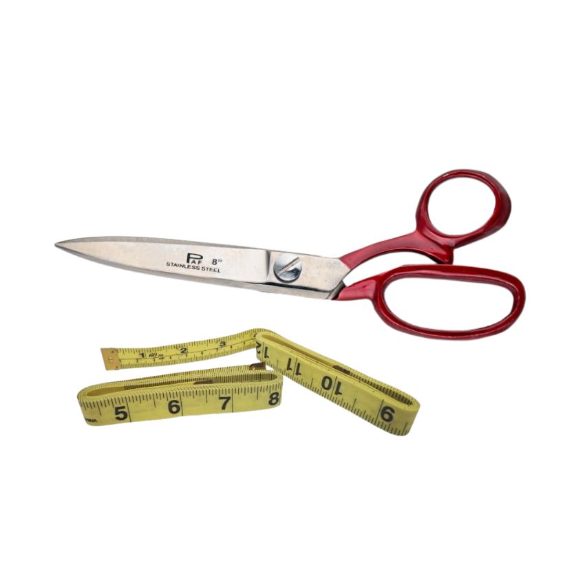 SourceDirect – Tailor Scissors 8″ (200mm) with Yellow Tailoring Tape 150cm