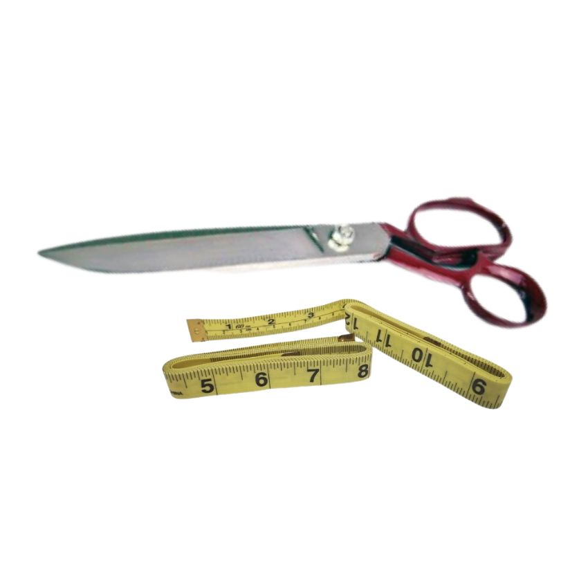 SourceDirect – Tailor Scissors 12″ (300mm) with Yellow Tailoring Tape 150cm