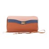Scotty bags – The Roberto – Double Zipper Purse – Pink Navy & Tan Scotty bags – The Roberto – Double Zipper Purse – Pink Navy & Tan