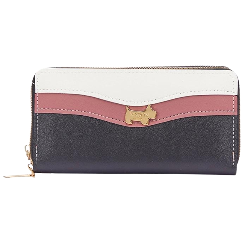 Scotty bags – The Roberto – Double Zipper Purse – White & Brown