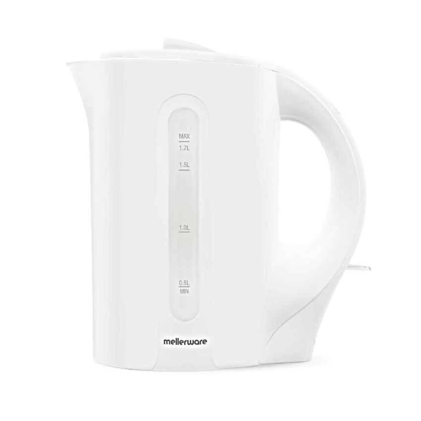 Mellerware – “Tugela” 1.7L Corded Plastic Kettle – White – Bulk Box of 6
