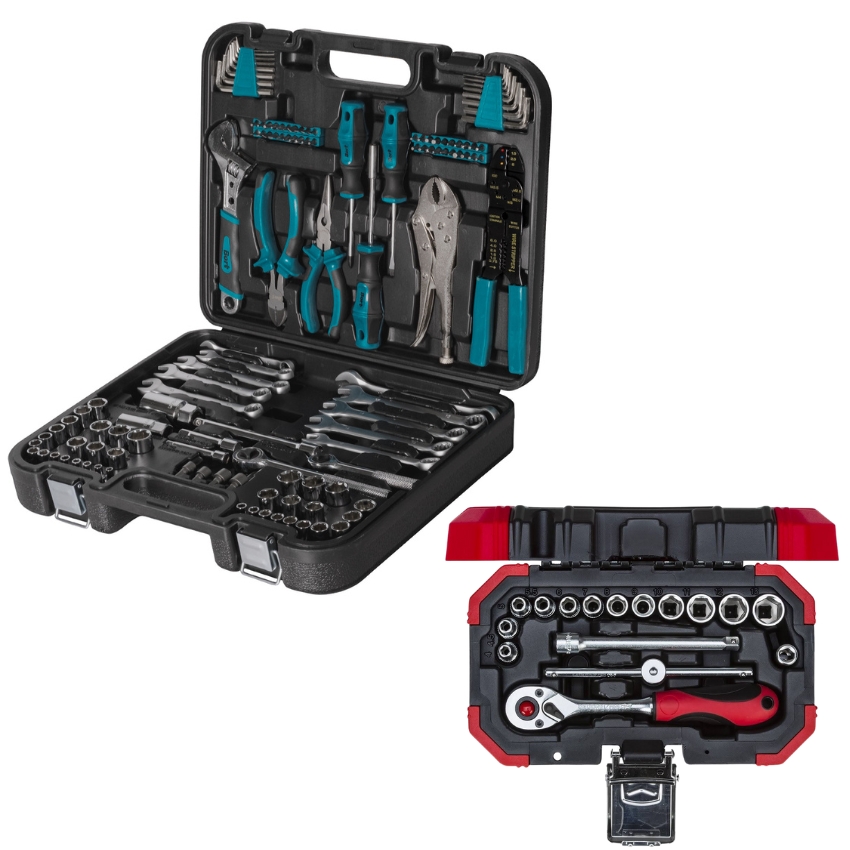 Bort – Mechanics Set – 121 Piece with Gedore Socket Set – 16 Pieces