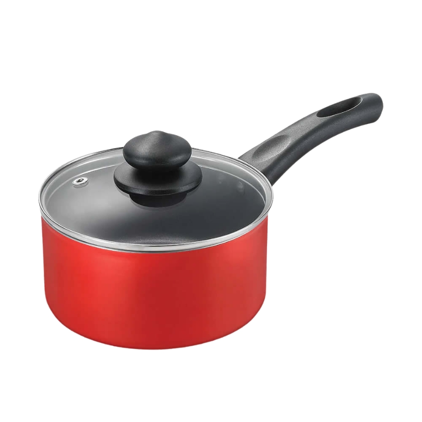 Decakila – Pot Aluminium Red With Lid – 16cm
