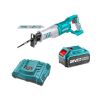 Total Tools – Reciprocating Saw with Saw Blades, 4.0Ah Battery, Charger Total Tools – Reciprocating Saw with Saw Blades, 4.0Ah Battery, Charger