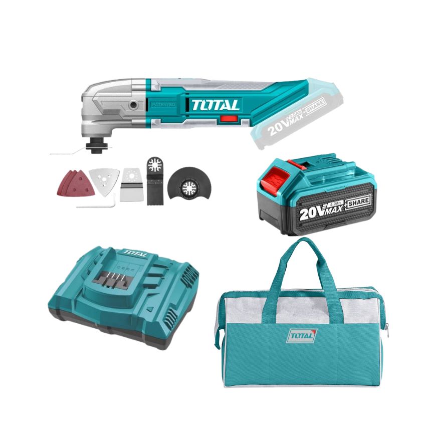 Total Tools – Lithium-Ion Cordless Multi-Tool, Battery, Charger & Tool Bag