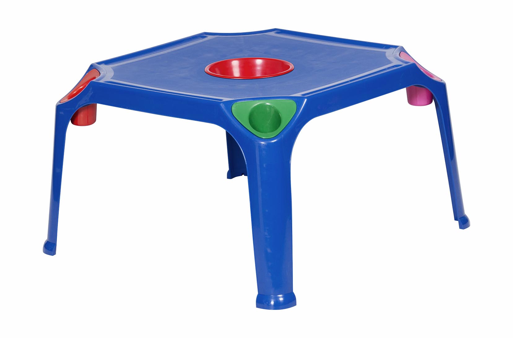 Buzz Kids – Table with Bowl and Cupholders – Blue