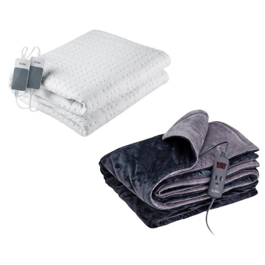 Solac – Electrical Under Blanket (Double) with Throw Over Blanket(Double)
