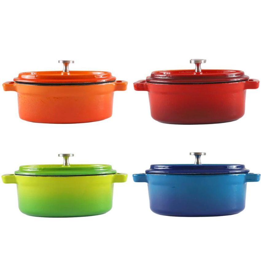 LK’s – Chef – Oval Ramekins 0.33L – Assorted Colours – Pack of 4