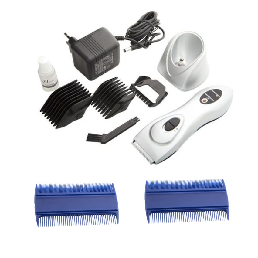 Burman – Professional Rechargeable Clipper with Fine Tooth Combs Set