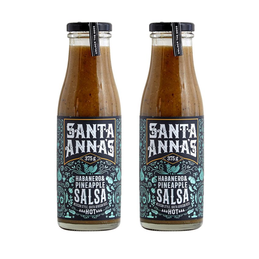 Santa Anna’s – Habanero & Pineapple Salsa – 375g – Pack of 2