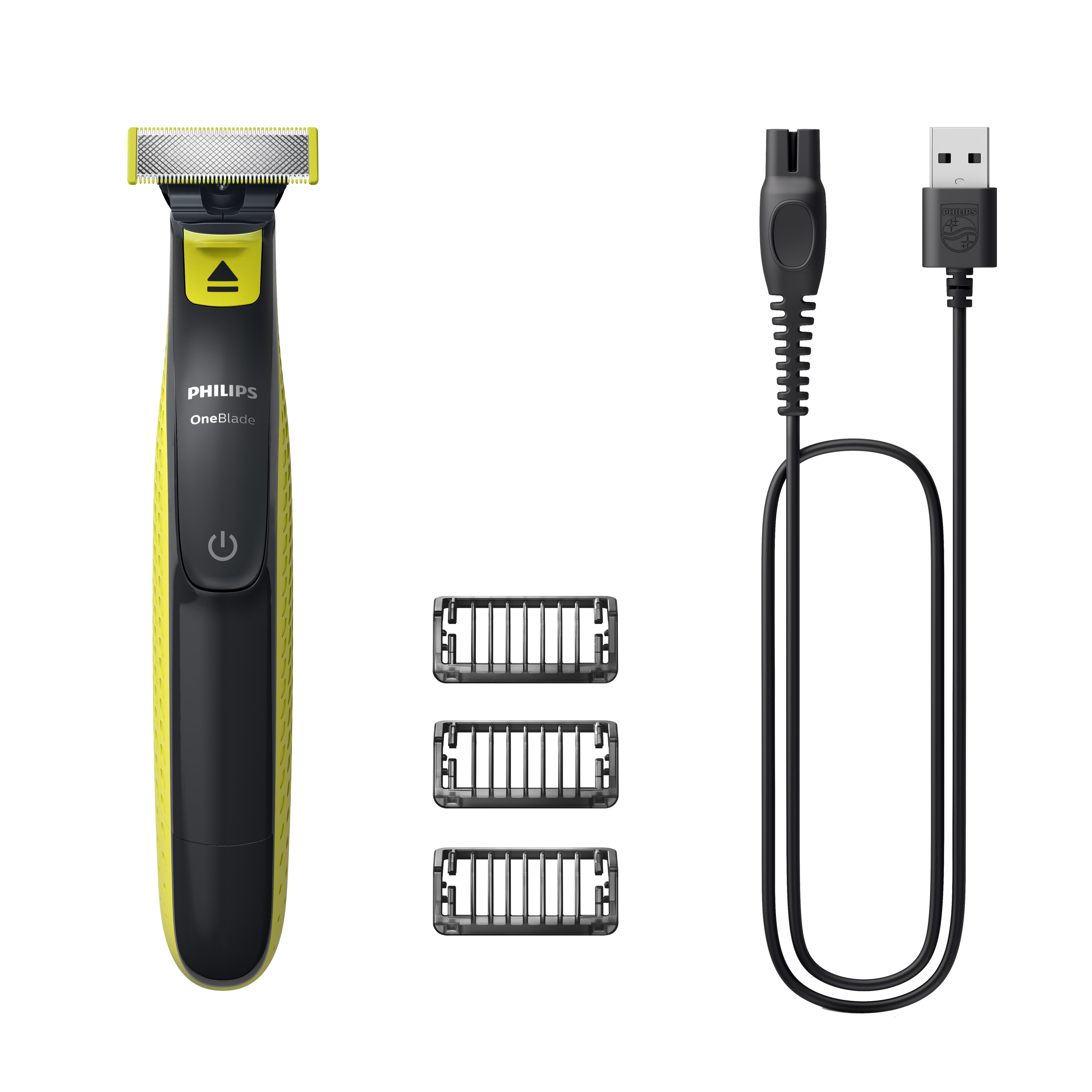 Philips OneBlade Face with 3 Combs & USB Charging