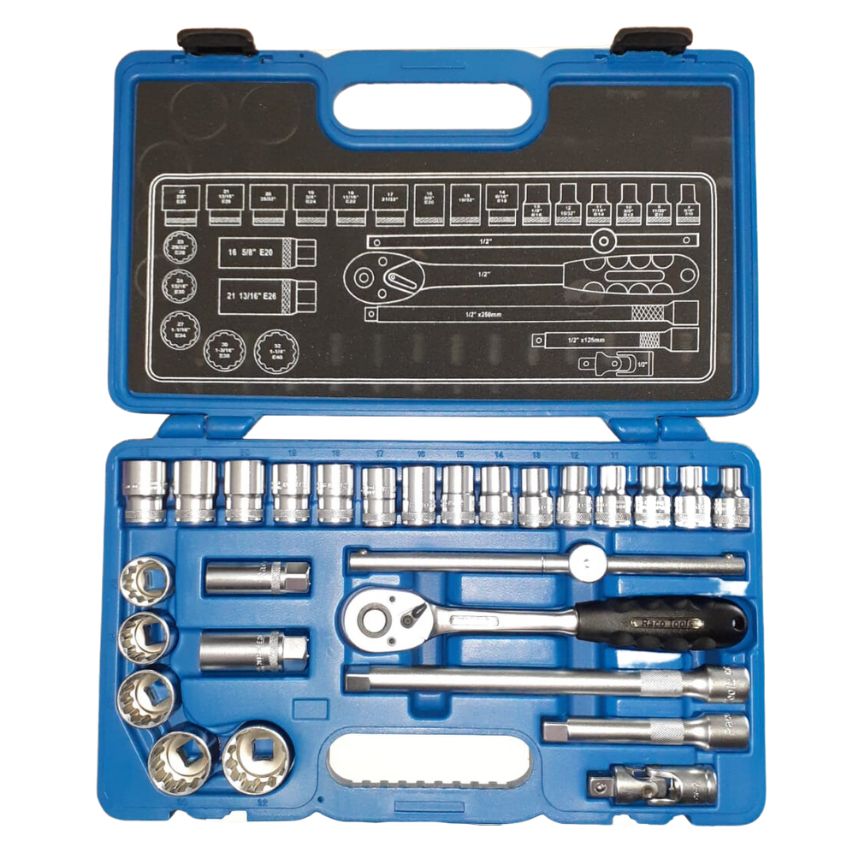 Raco – ‘Super Drive’ Socket Set – 8-32mm – 27 Piece