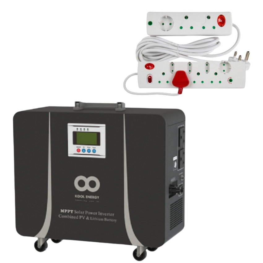 Kool Energy- Mobile Inverter Trolley – 50Ah Battery with 8-Way Multi-Plug