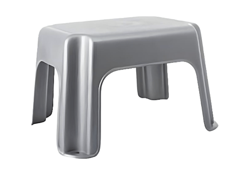 Grey Plastic Stepping Stool – 10 Inches