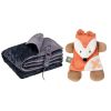 Solac – Kids Single Bed Electric Throw Over Blanket & Nattou & Gelpack-Fox Solac – Kids Single Bed Electric Throw Over Blanket & Nattou & Gelpack-Fox