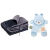 Solac – Kids Single Bed Electric Throw Over Blanket & Nattou & Gelpack-Bear Solac – Kids Single Bed Electric Throw Over Blanket & Nattou & Gelpack-Bear