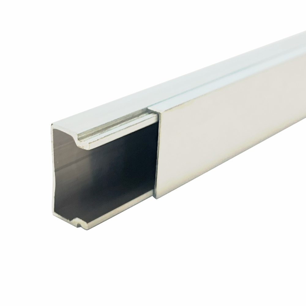 Parrot Products Trunking Conduit Cable Management – Aluminium 2.9M Length – White