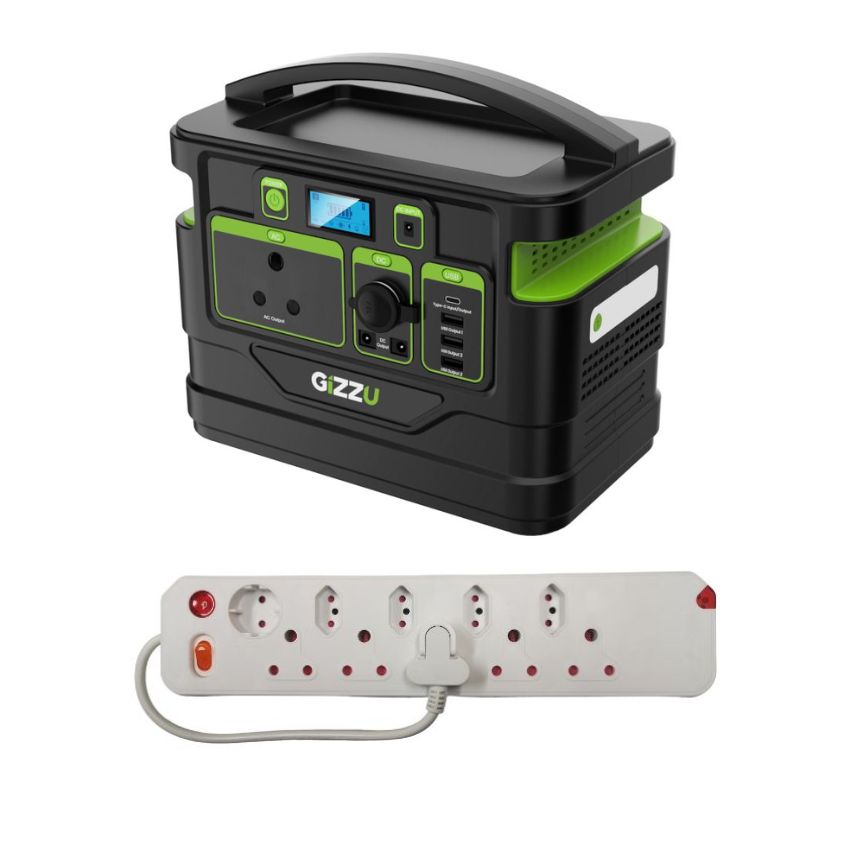 Gizzu – 296Wh Portable Power Station & Current Multiplug/10-Way