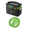 Gizzu – 518Wh Portable Power Station & 3m Heavy Duty Extension Lead -Green Gizzu – 518Wh Portable Power Station & 3m Heavy Duty Extension Lead -Green