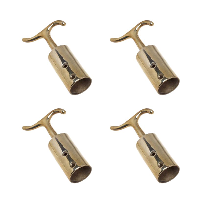 Waldo – Pole Hook Brass For Window #131 Halstead – Pack of 4