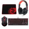 Redragon – 4 in 1 Mechanical Gaming Combo (Keyboard/Mouse/Mousepad/Headset) Redragon – 4 in 1 Mechanical Gaming Combo (Keyboard/Mouse/Mousepad/Headset)