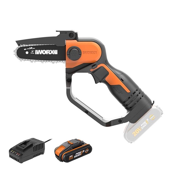 WORX One Handed Chainsaw 12CM Cordless 20V | KIT