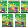 Treeline Regular Wax Crayons 12 Piece – Pack of 5 Treeline Regular Wax Crayons 12 Piece – Pack of 5