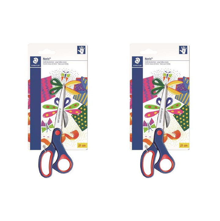 Staedtler Noris Club 21cm Large Hobby Scissors – Pack of 2