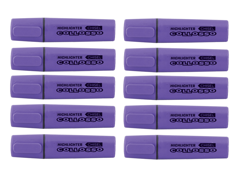 Collosso Highlighters Purple – Box of 10