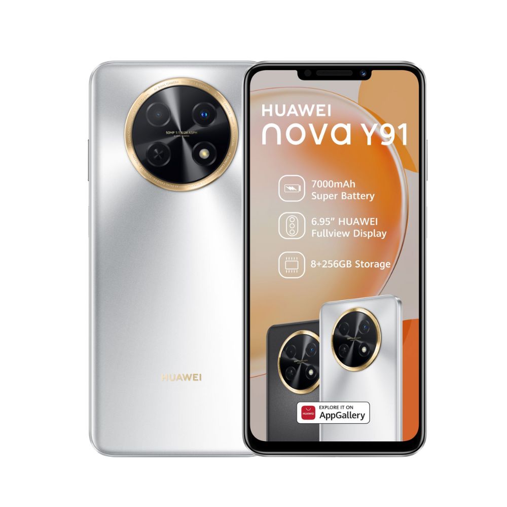 Huawei Nova Y91 256GB LTE Dual Sim Smartphone – Silver