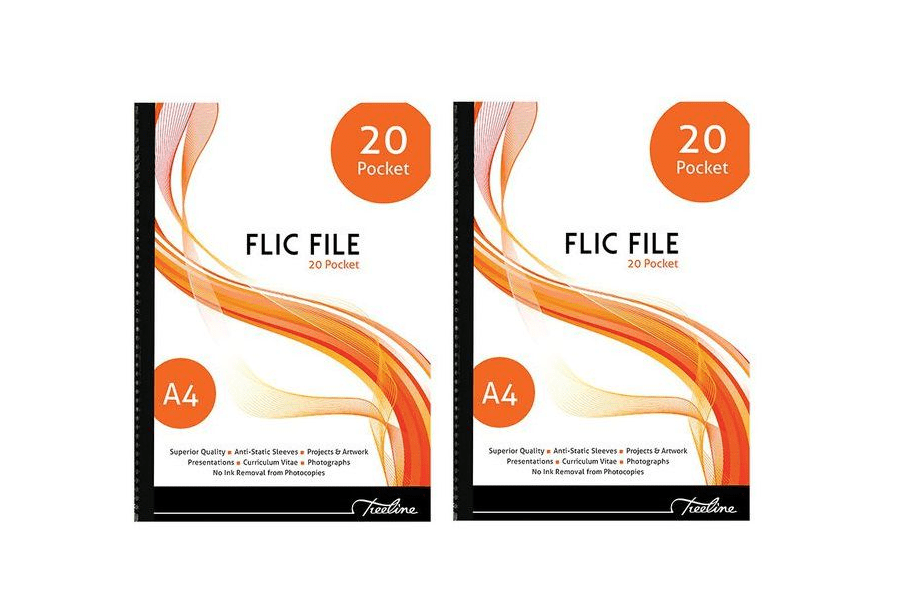 Treeline Flic File 20 Pocket – Pack of 2