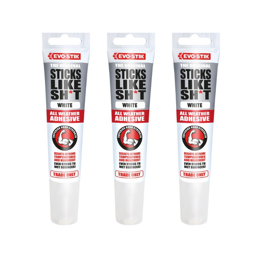 Evo-Stik – Sticks Like ShxT 90ml (Pack of 3) – White