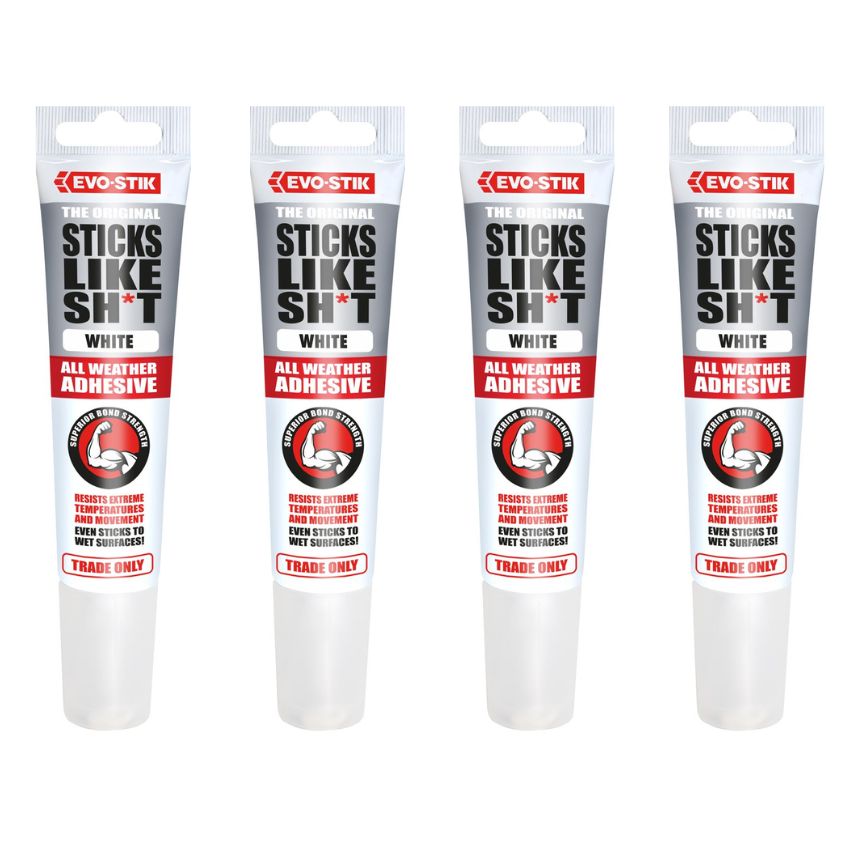 Evo-Stik – Sticks Like ShxT 90ml (Pack of 4) – White