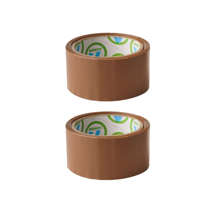 Source Direct – Packaging Tape (Brown Buff Tape) 48mm x 100m – Pack of 2