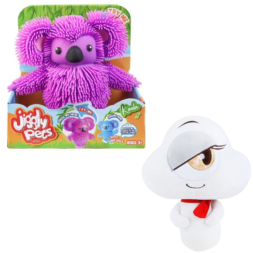 Jiggly Pets – Walking Koala – Purple & Soft Plush Toy – Kila