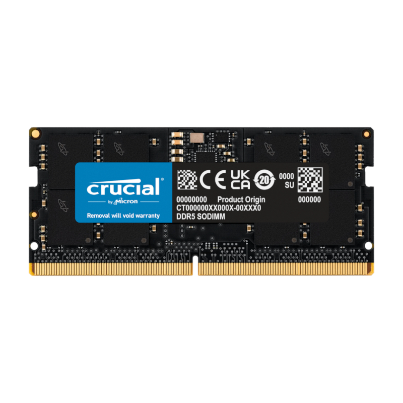 Crucial 16GB 5200MHz DDR5 SODIMM Laptop Memory
