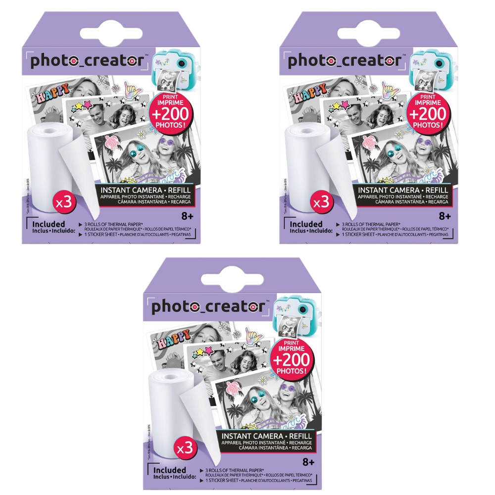 Photo Creator Refill – 3 Rolls – Pack o 3