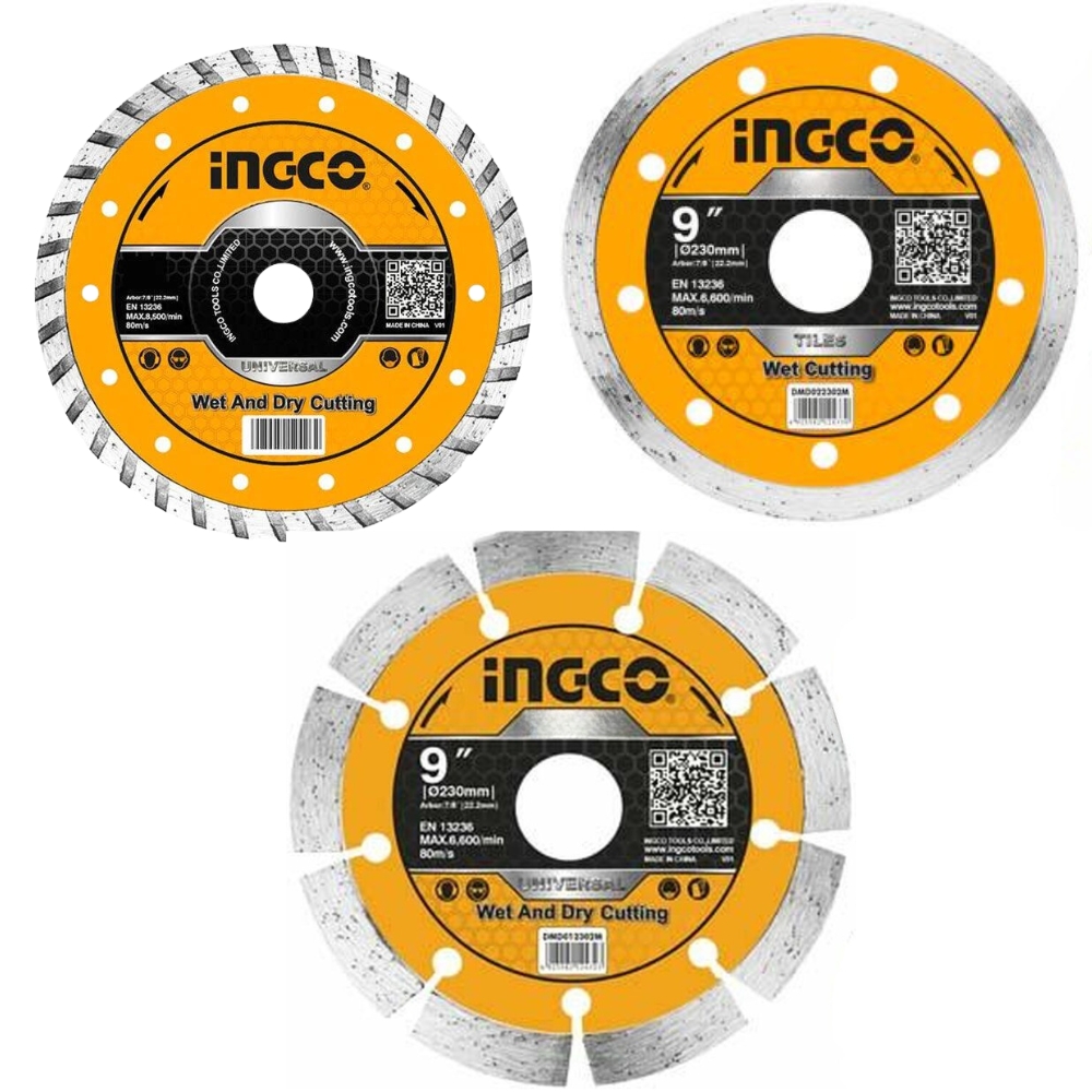 INGCO – Dry Diamond Disc Set – 230mm x22.2mm